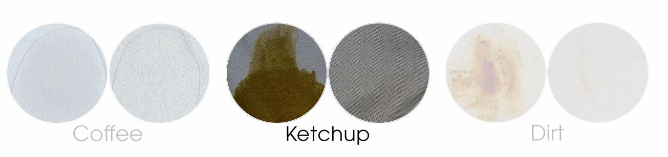 ketchup on khaki before and after